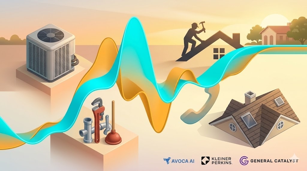 Avoca AI : 125 M$ levés à 1 Md$ pour des agents vocaux qui prennent les appels des artisans — la services economy se réveille à l'IA