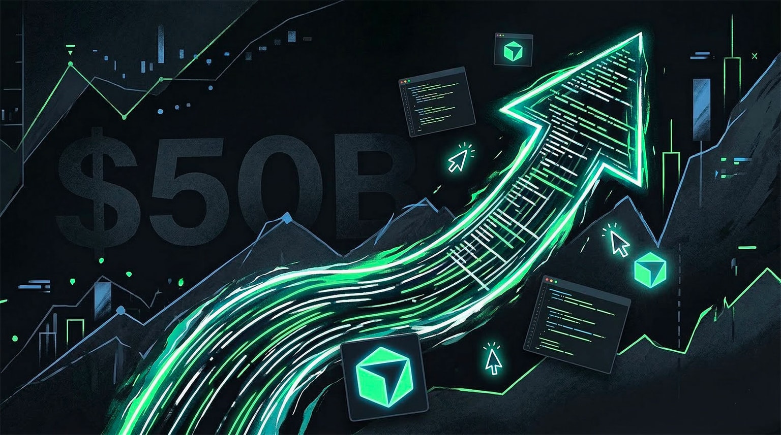 Cursor vise une valorisation de 50 milliards de dollars lors d'un nouveau tour de table