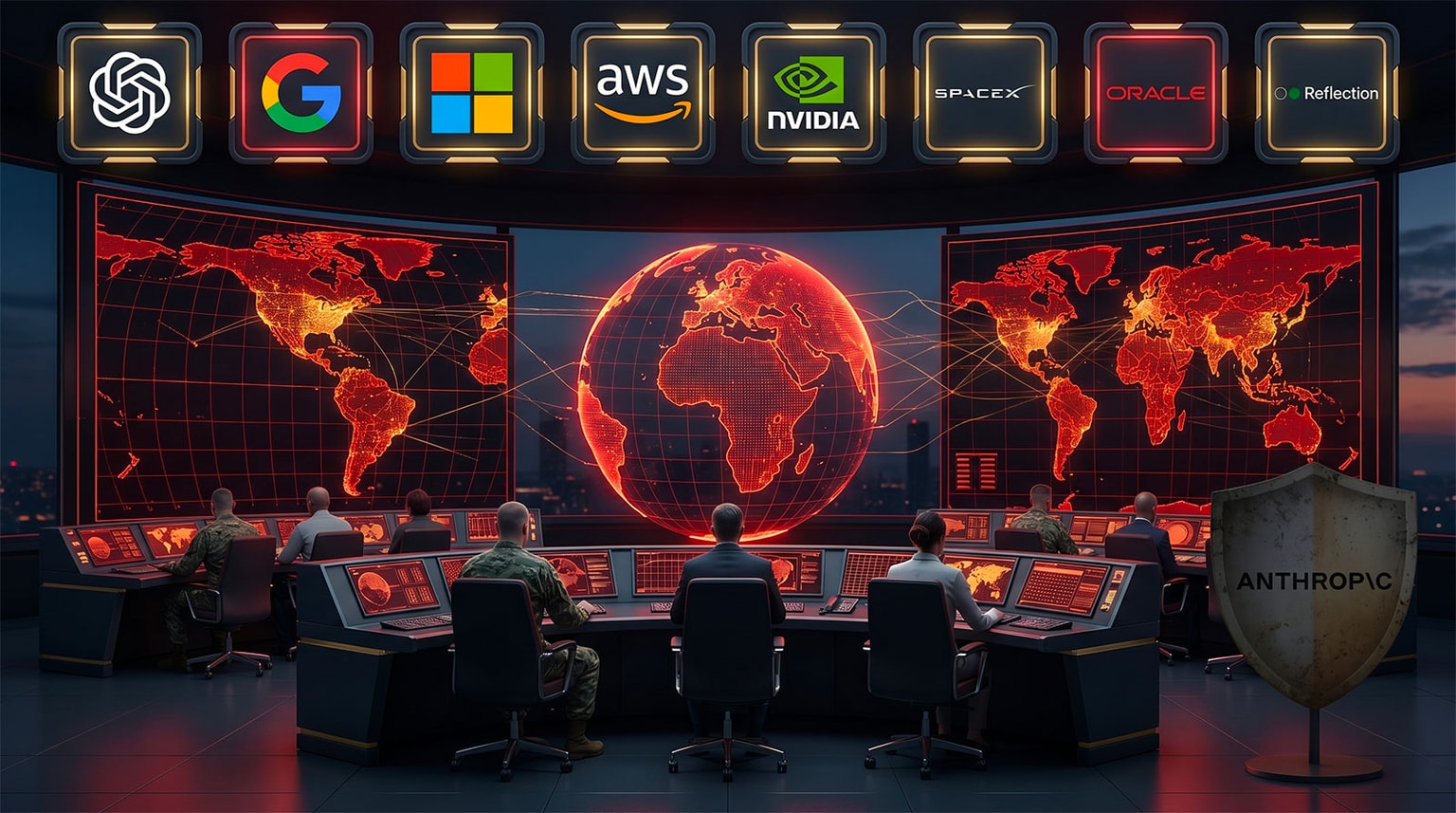 Pentagon: 8 classified AI contracts signed with OpenAI, Google, Microsoft, AWS, Nvidia, SpaceX, Oracle and Reflection — Anthropic permanently excluded